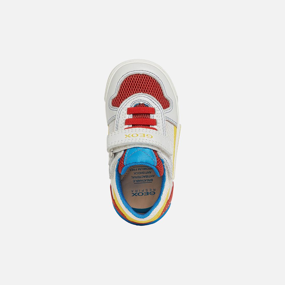 Geox Sneakers White/Red Kilwi Boy - Geox Baby Shoes - MTJQOW403